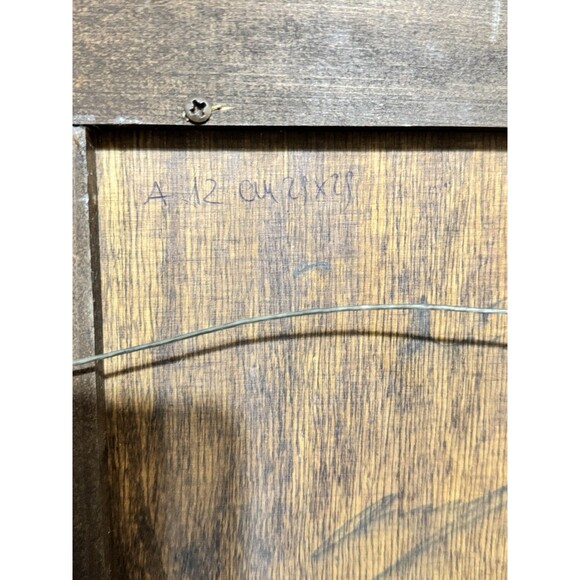 Omar Galliani 1993 Graphite on Wood Board Locks Gallery Italian Modern Art - Picture 6 of 10